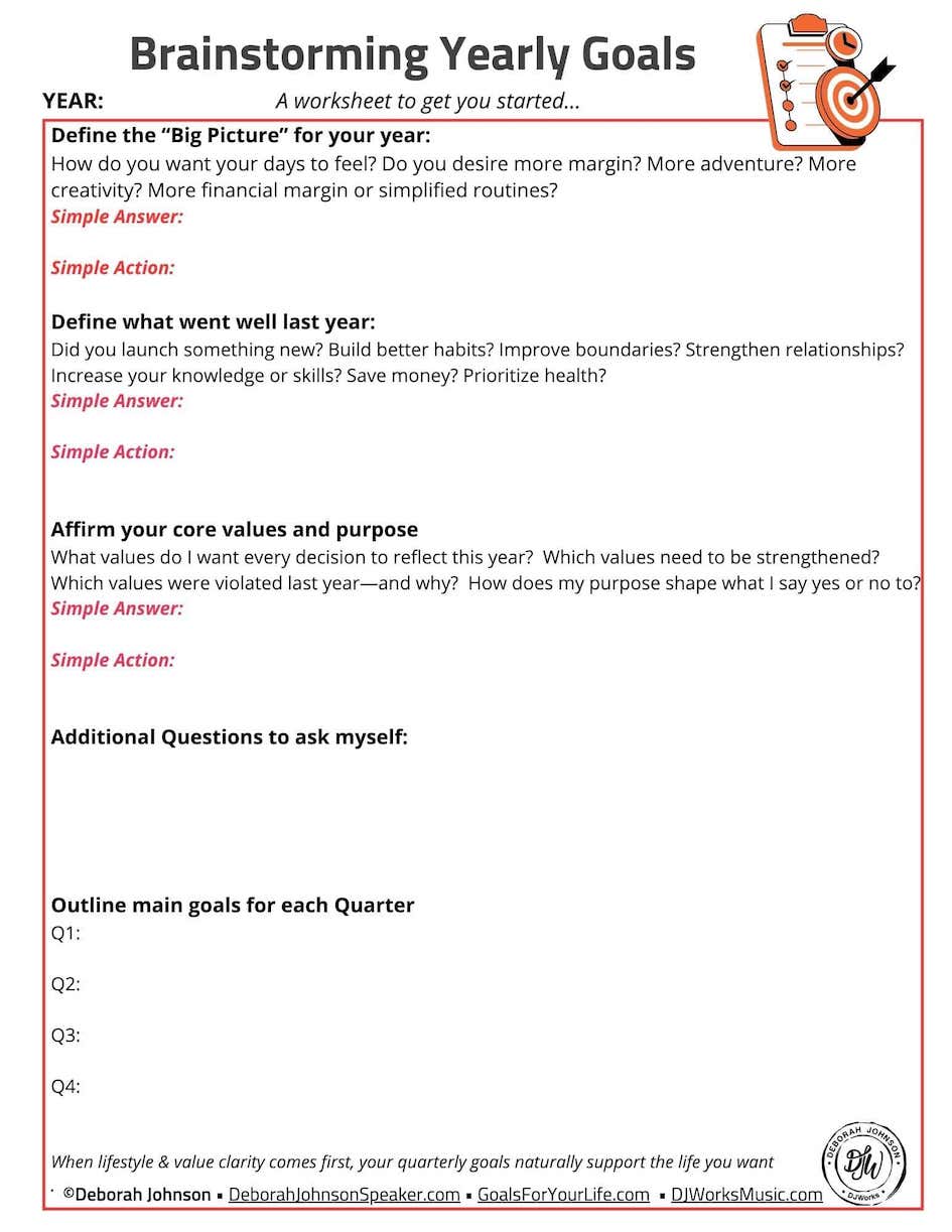 Brainstorming Yearly Goals-Deborah Johnson-min Brainstorming Yearly Goals-Deborah Johnson